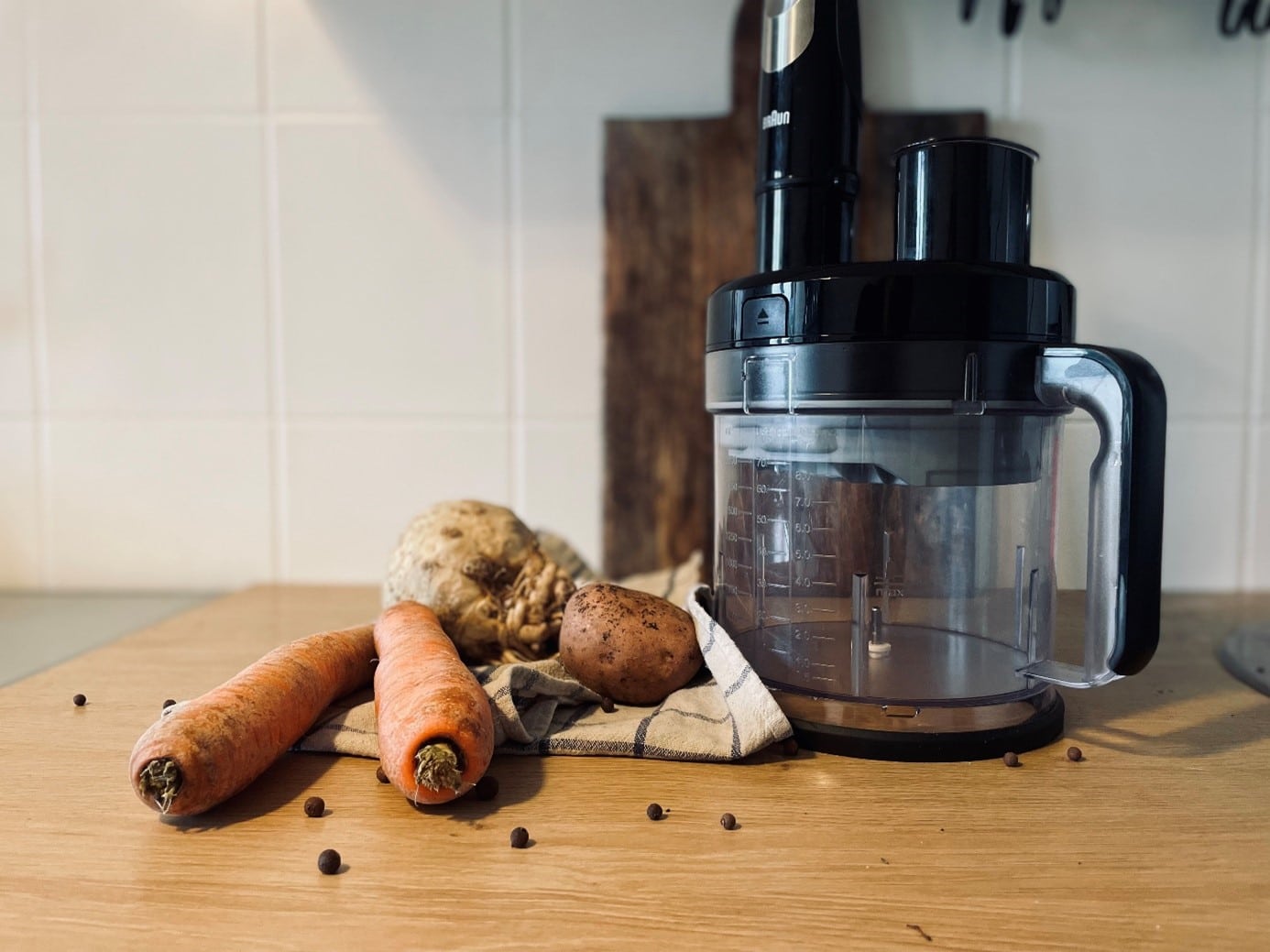 Blender MultiQuick z warzywami korzeniowymi radzi sobie w kilka chwil