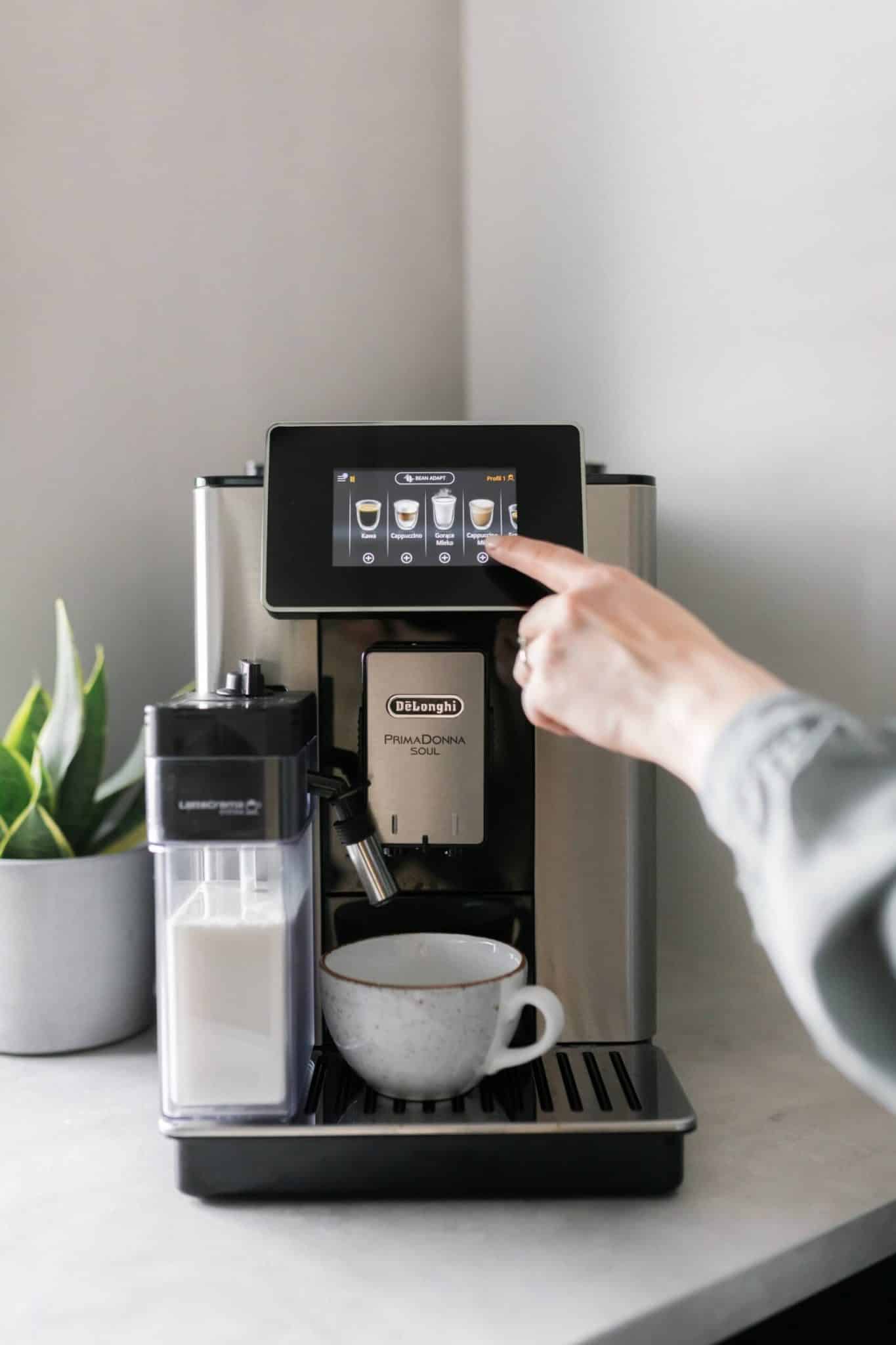 wyświetlacz ekspresu DeLonghi PrimaDonna Soul