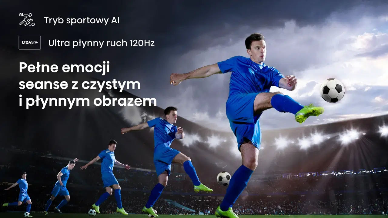 Tryb sportowy AI w telewizorze Hisense U8NQ