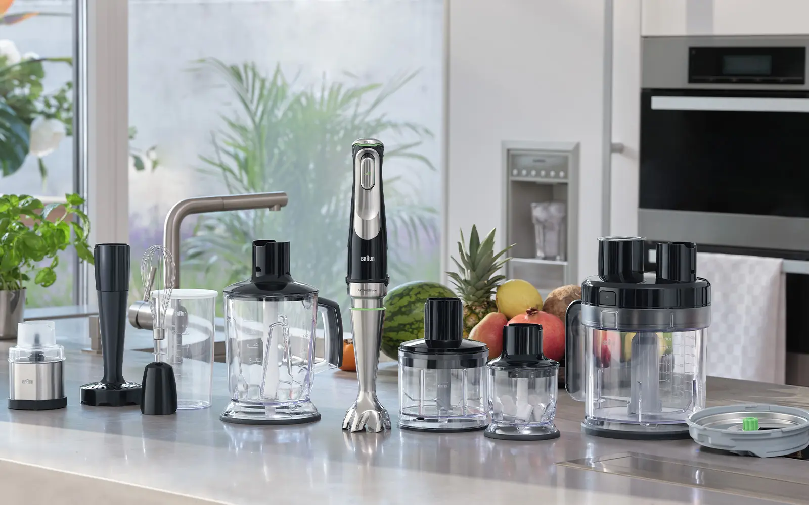 Ręczny blender Braun MultiQuick 9 ze wszystkimi akcesoriami, końcówkami i przystawkami