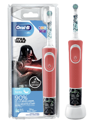Oral-B Kids D100 – szczoteczki dla dzieci Frozen, Star Wars, Cars