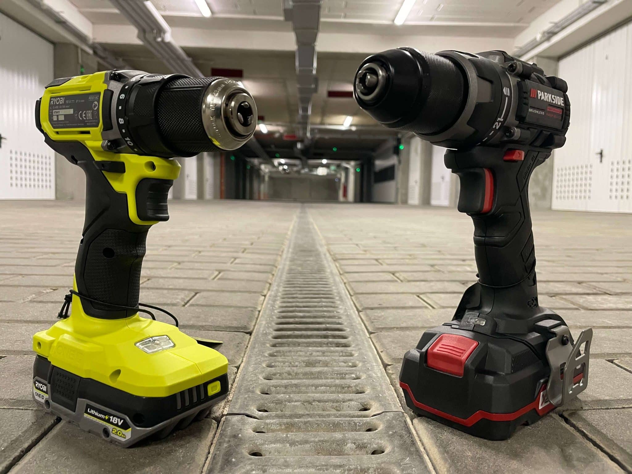 Dwie testowane wkrętarko-wiertarki: Ryobi i Parksite