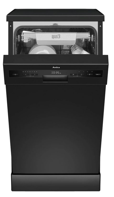 Czarna zmywarka Amica DFM46C8EOiBH