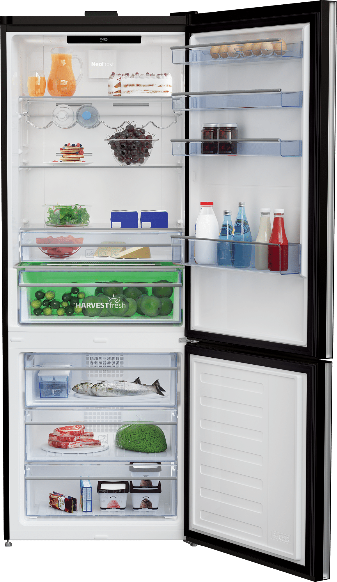 Beko HarvestFresh RCNE560E60ZGBHN – chłodziarko-zamrażarka, która odtwarza cykl słoneczny