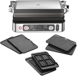 Braun MultiGrill 9 Pro – najlepszy, polecany grill elektryczny z wymiennymi płytkami