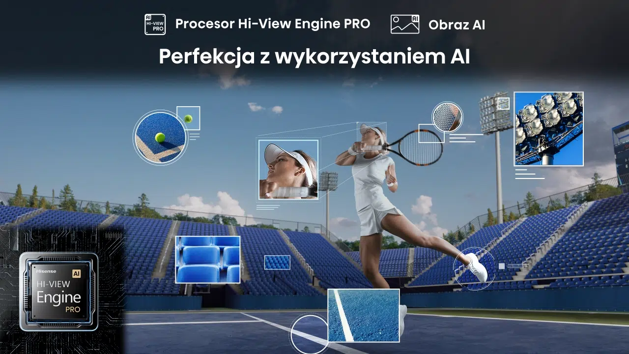 Tryb sportowy AI Hisense U7NQ