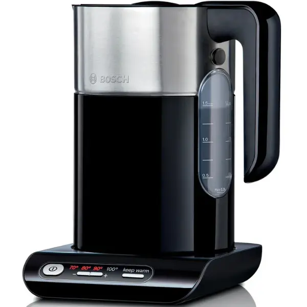 Bosch TWK8613P – czajnik z regulacją temperatury i płaską grzałką