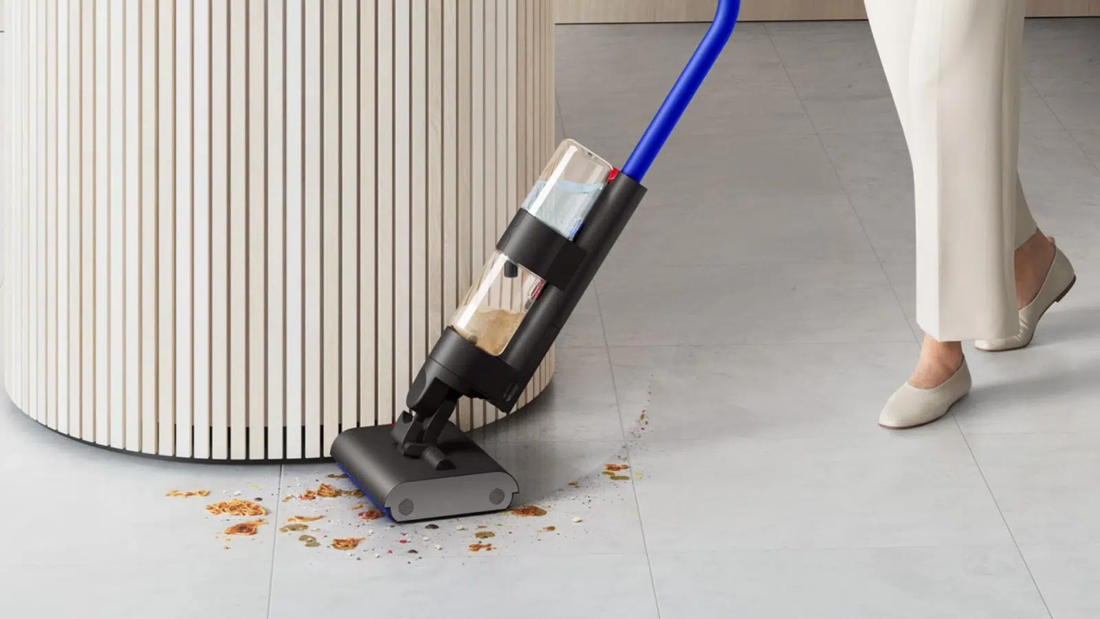 mycie podłogi mopem elektrycznym Dyson WashG1